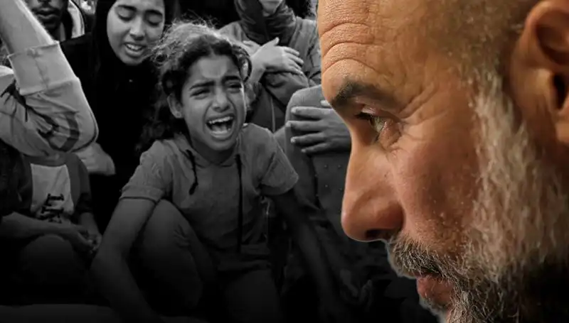 Pep Guardiola'dan Gazze'ye Destek: "Acıyı Vücudumda Hissediyorum"