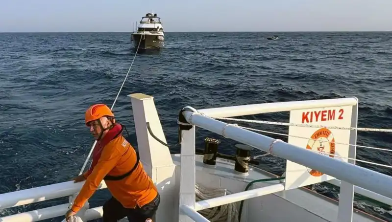 Marmaris Açıklarında Sürüklenen Tekne, Kahraman Ekipler Tarafından Kurtarıldı