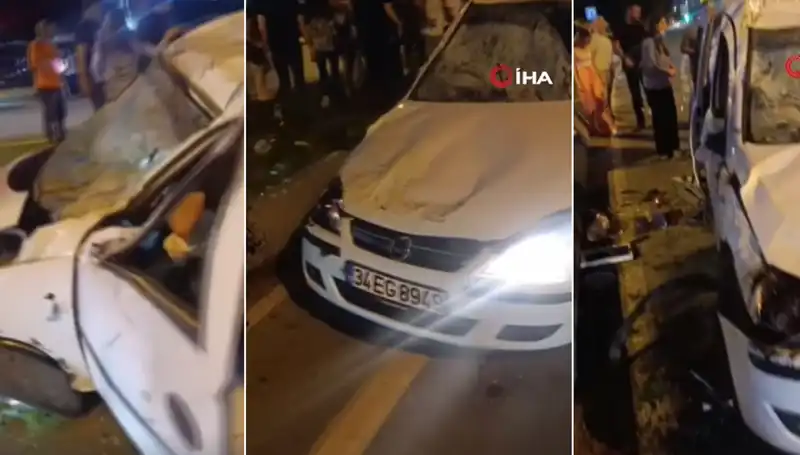 İstanbul Sahil Yolunda Şans Eseri Ucuz Atlatılan Kaza, Herkesi Şaşırttı!
