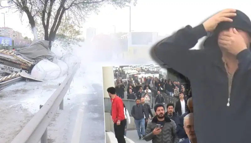 D-100’de Feci Kaza: Alçı Yüklü TIR Bariyerlere Çarptı, Trafik Kilitlendi
