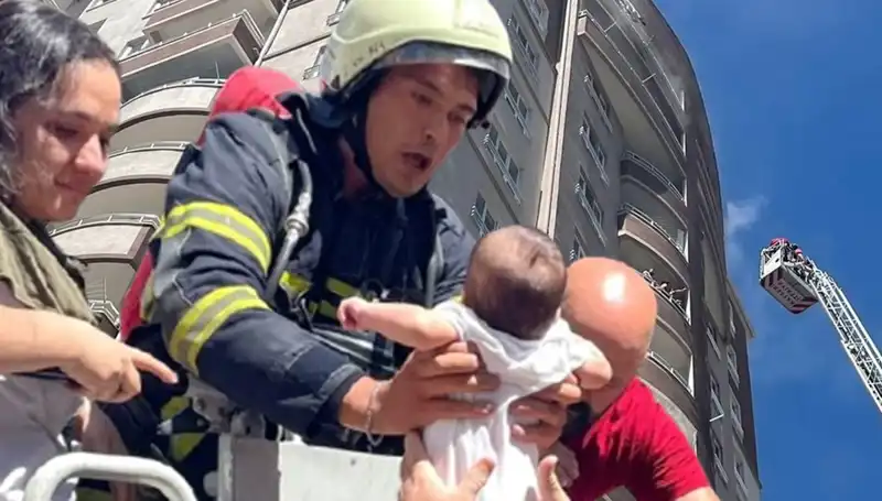Kayseri'de 14 Katlı Binada Korkutan Yangın: Olay Yerinde Neler Yaşandı?