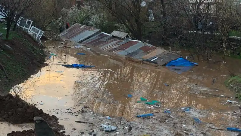 Bingöl'de Sağanak Yağışlar Hayatı Felç Etti: Ahırlarda Zarar Büyük
