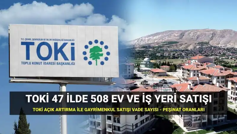 TOKİ 508 Yeni Konut ve İş Yerinin Satış Tarihleri Açıklandı!