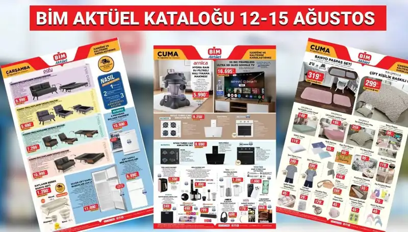 BİM 12-15 Ağustos Aktüel Kataloğu: Hangi Ürünler Raflarda Olacak?