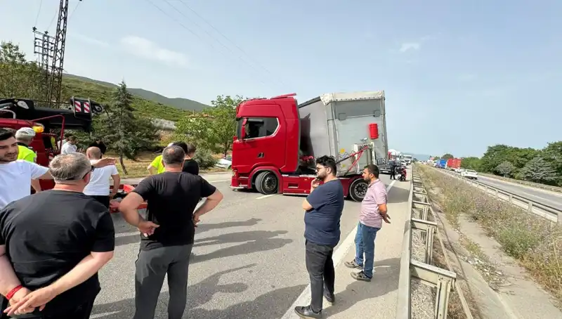 Seyir Halindeki Aracın Sürücüsü Arı Soktu: Trafik Kilitlendi!