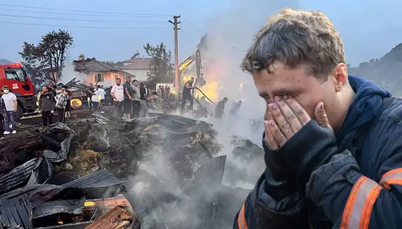 Çamyurdu Köyü Yangınında Hayat Mahvoldu! Her Şey Kül Oldu