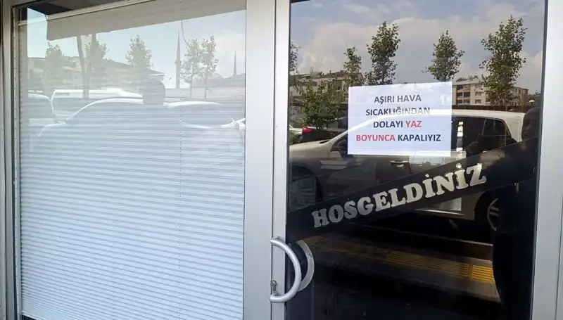 Afrika Sıcakları Esnafı Vurdu, Dükkanlar Yaz Boyu Kapalı Kalacak