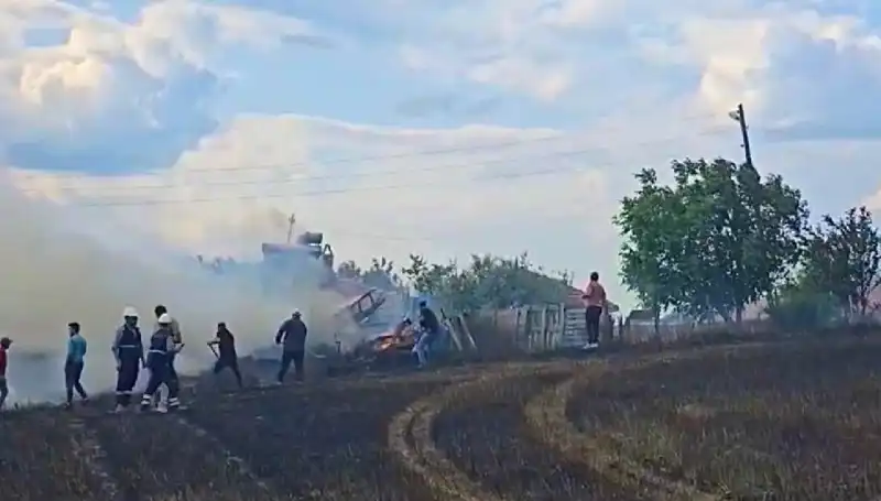 Tarlayı Kundaklayan Şüpheli 96 Saatte Polisiyle Yakaladı