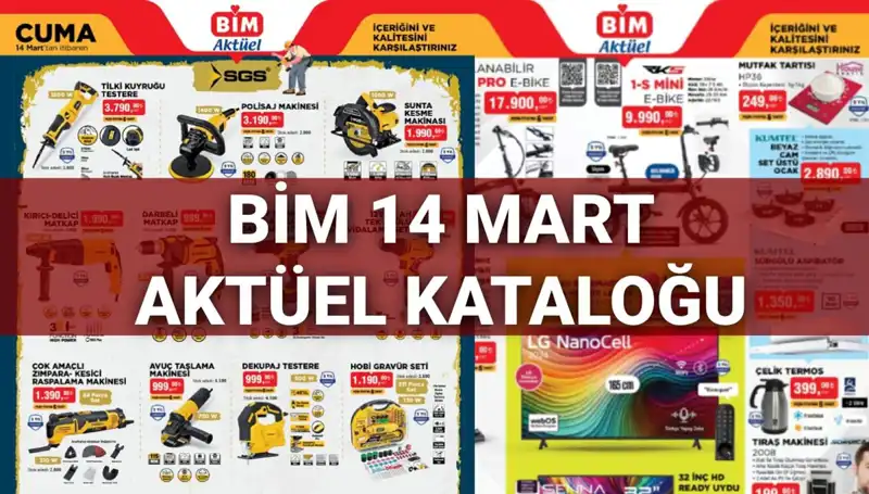 BİM 14 Mart Cuma Aktüel Kataloğu: Yeni İndirimler ve Ürünler Sizi Bekliyor!