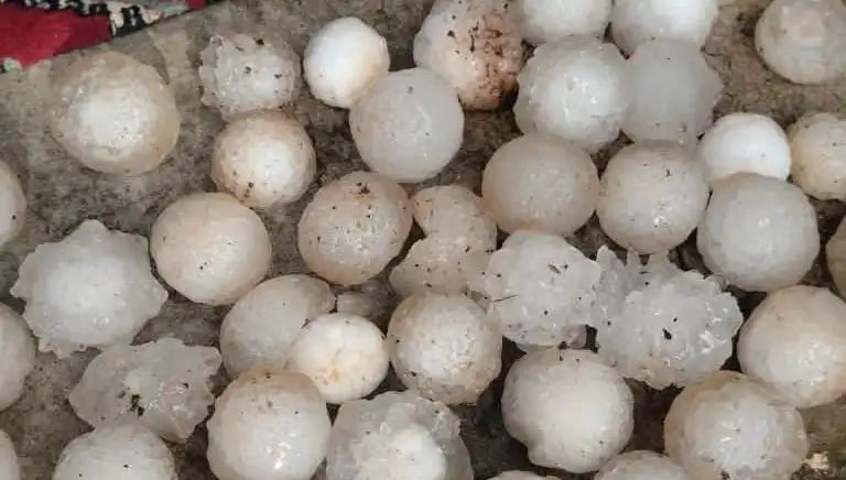 Şanlıurfa’da Kar Topu Büyüklüğünde Dolu Yağışı Yaşandı!